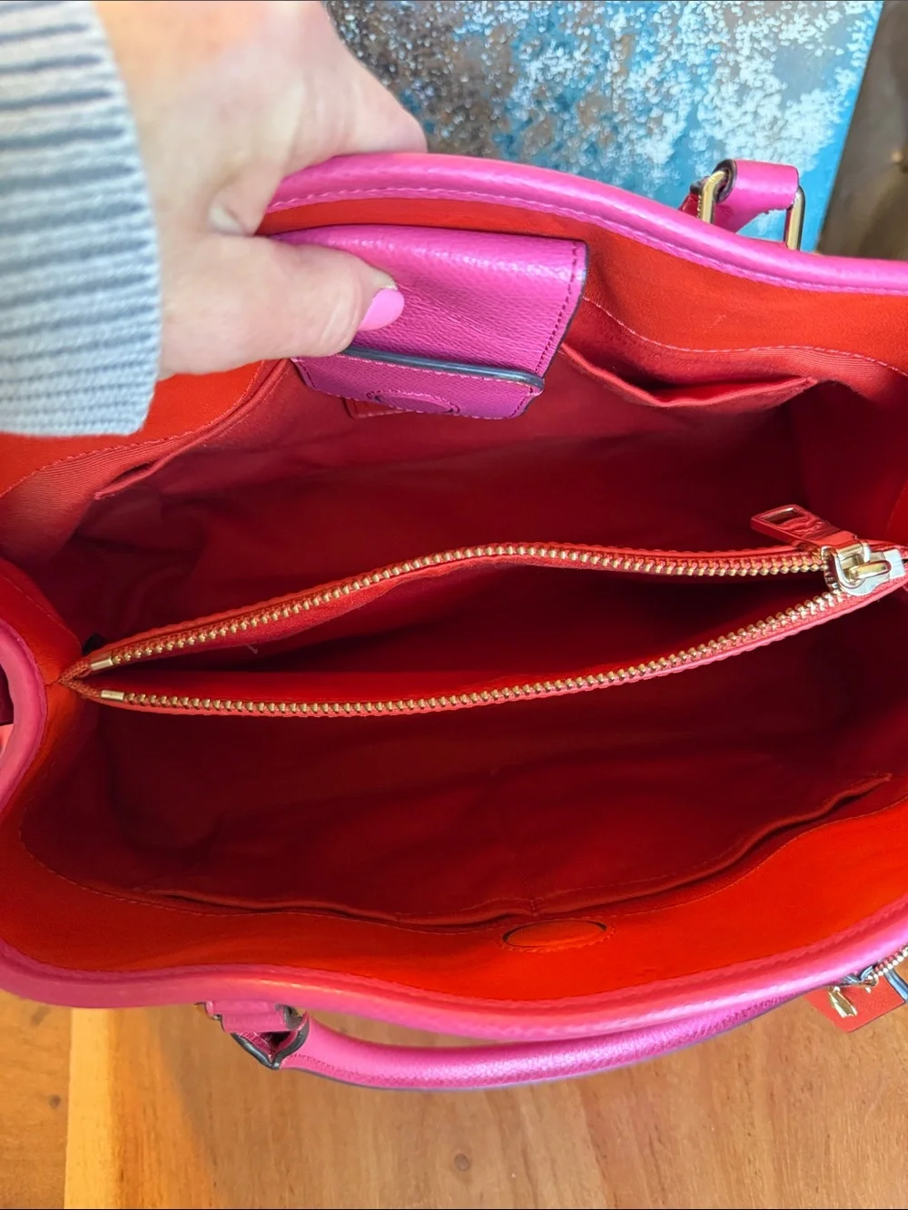 Coach Barbiecore HTF‎ Floral Appliqué Carryall Crossbody Dahlia Pink EUC